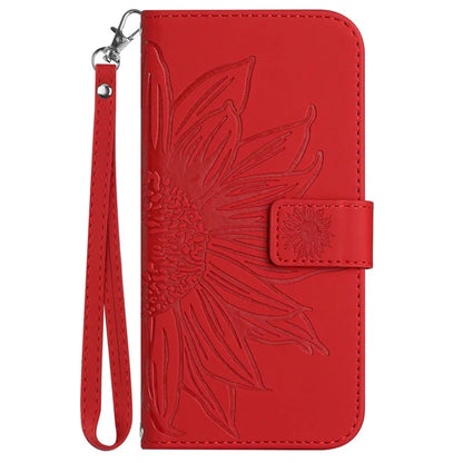 HT04 For OnePlus 12R 5G / Ace 3 5G Leather Phone Case with Wrist Strap
