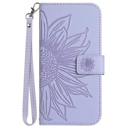 HT04 For OnePlus 12R 5G / Ace 3 5G Leather Phone Case with Wrist Strap