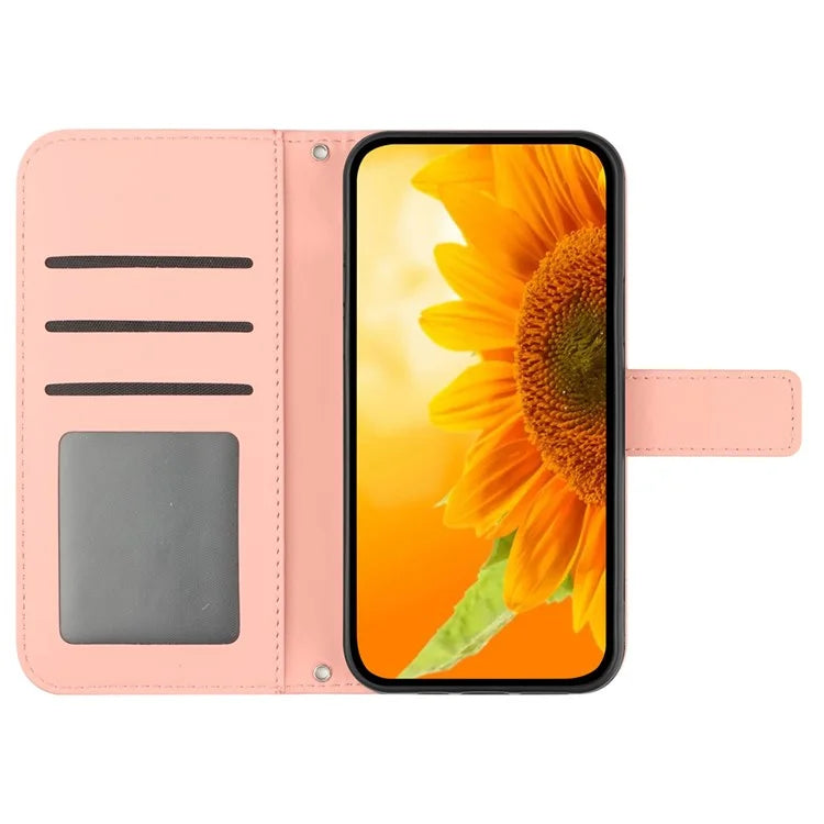 HT04 For OnePlus 12R 5G / Ace 3 5G Leather Phone Case with Wrist Strap