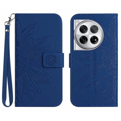 HT04 For OnePlus 12R 5G / Ace 3 5G Leather Phone Case with Wrist Strap