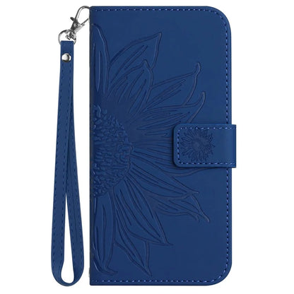 HT04 For OnePlus 12R 5G / Ace 3 5G Leather Phone Case with Wrist Strap