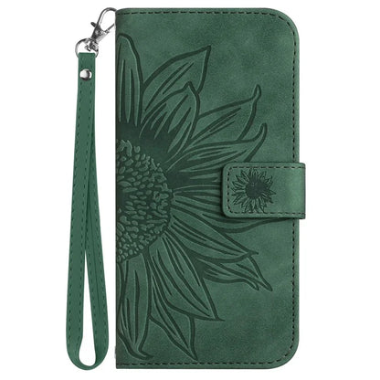 HT04 For OnePlus 12R 5G / Ace 3 5G Leather Phone Case with Wrist Strap