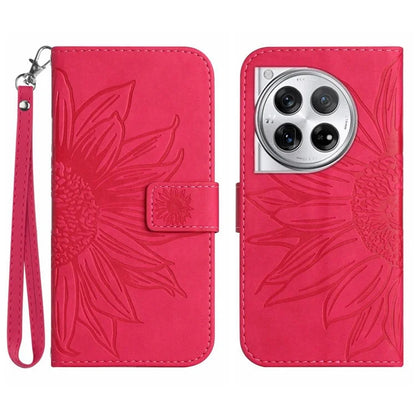 HT04 For OnePlus 12R 5G / Ace 3 5G Leather Phone Case with Wrist Strap