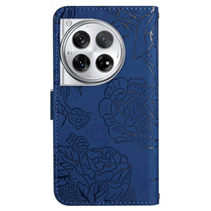 HT03 For OnePlus 12R 5G / Ace 3 5G Phone Case Imprinted Leather Cover with Hand Strap