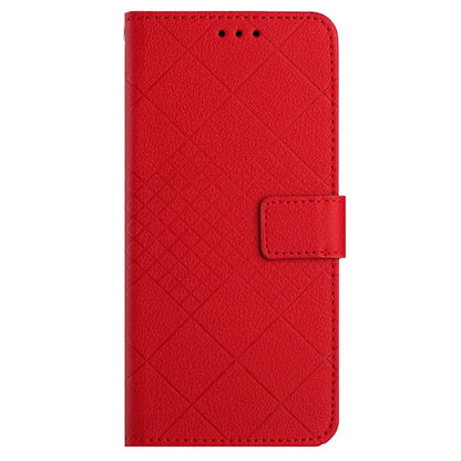 HT06 For OnePlus 12R 5G / Ace 3 5G Wallet Case Rhombus Pattern Leather Flip Cover