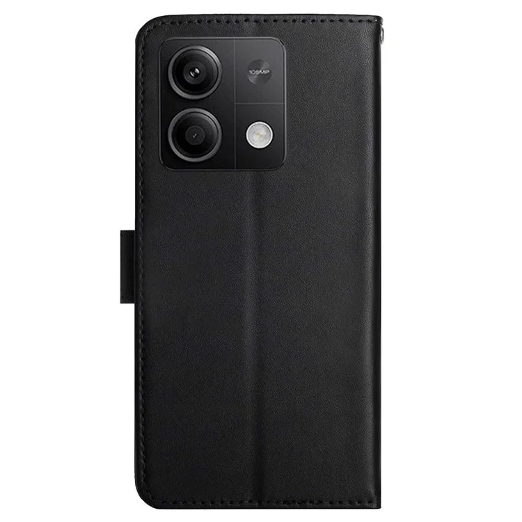 HT02 For Xiaomi Redmi Note 13 Pro 4G / Poco M6 Pro 4G Wallet Case Genuine Cow Leather Stand Cell Phone Cover