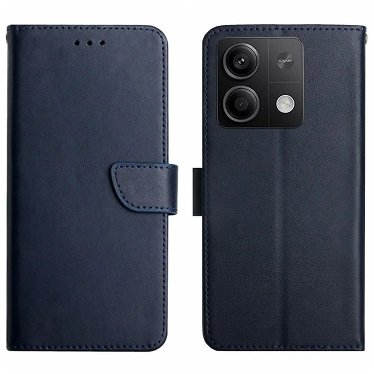 HT02 For Xiaomi Redmi Note 13 Pro 4G / Poco M6 Pro 4G Wallet Case Genuine Cow Leather Stand Cell Phone Cover