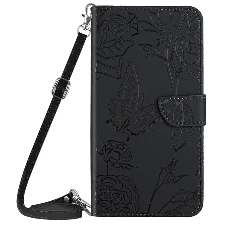 HT03 For Xiaomi Redmi Note 13 Pro 4G / Poco M6 Pro 4G Shockproof Case Imprinted Leather Phone Cover