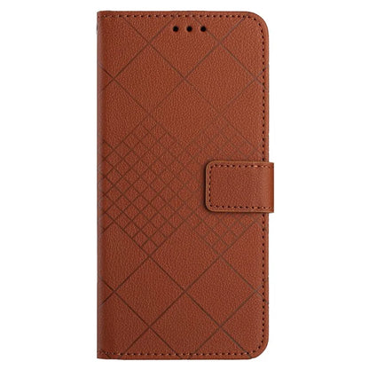 HT06 For Xiaomi Redmi Note 13 Pro 4G / Poco M6 Pro 4G Wallet Phone Case Rhombus Pattern Leather Flip Cover