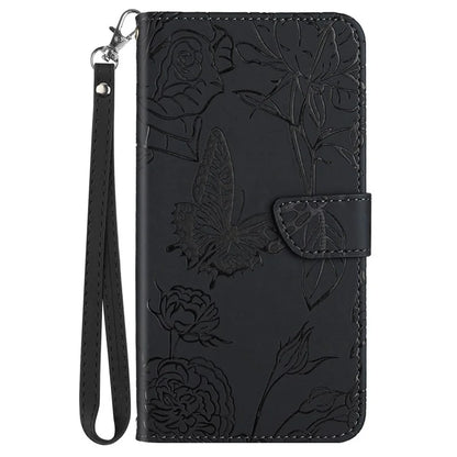 HT03 For Xiaomi Redmi Note 13 Pro 4G / Poco M6 Pro 4G Case Imprinted Leather Phone Cover with Hand Strap