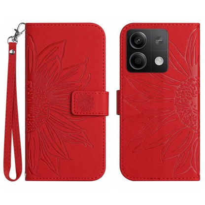 HT04 For Xiaomi Redmi Note 13 Pro 4G / Poco M6 Pro 4G Case Leather Phone Cover with Wrist Strap