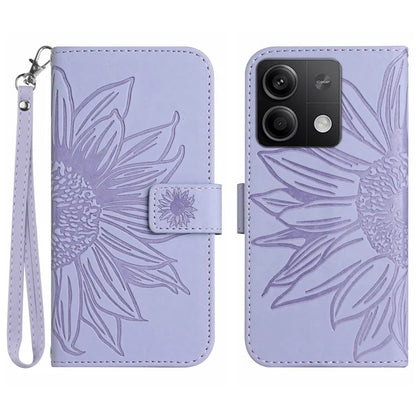 HT04 For Xiaomi Redmi Note 13 Pro 4G / Poco M6 Pro 4G Case Leather Phone Cover with Wrist Strap