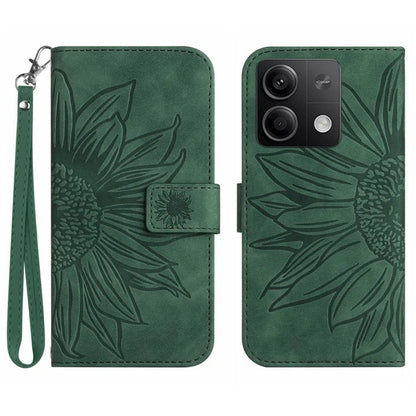 HT04 For Xiaomi Redmi Note 13 Pro 4G / Poco M6 Pro 4G Case Leather Phone Cover with Wrist Strap