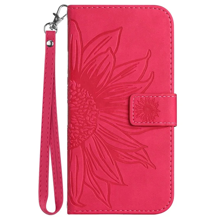 HT04 For Xiaomi Redmi Note 13 Pro 4G / Poco M6 Pro 4G Case Leather Phone Cover with Wrist Strap