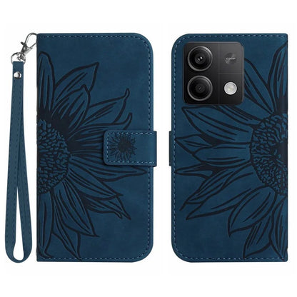 HT04 For Xiaomi Redmi Note 13 Pro 4G / Poco M6 Pro 4G Case Leather Phone Cover with Wrist Strap
