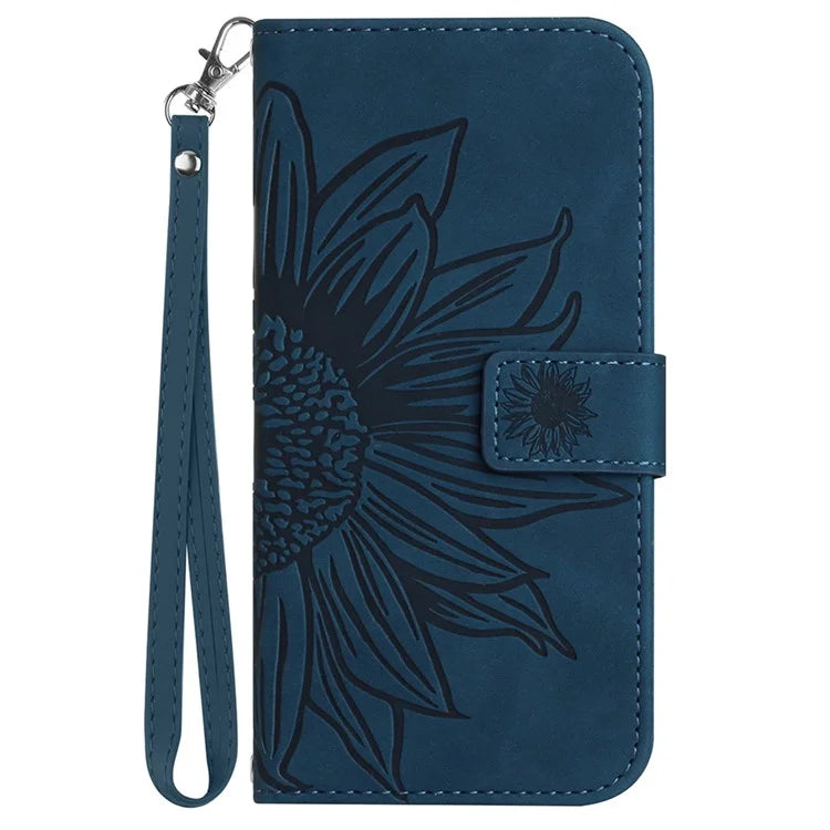 HT04 For Xiaomi Redmi Note 13 Pro 4G / Poco M6 Pro 4G Case Leather Phone Cover with Wrist Strap