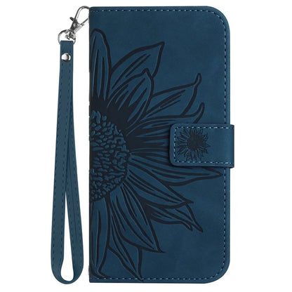 HT04 For Xiaomi Redmi Note 13 Pro 4G / Poco M6 Pro 4G Case Leather Phone Cover with Wrist Strap