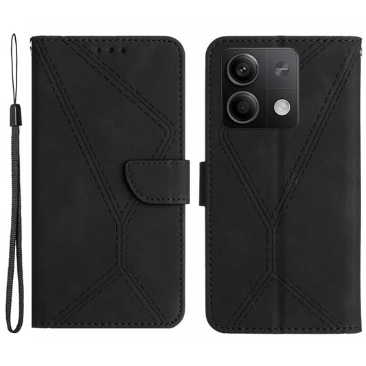 HT05 For Xiaomi Redmi Note 13 Pro 4G / Poco M6 Pro 4G Wallet Case Anti-Drop PU Leather Phone Cover