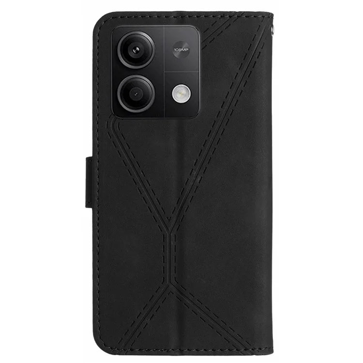 HT05 For Xiaomi Redmi Note 13 Pro 4G / Poco M6 Pro 4G Wallet Case Anti-Drop PU Leather Phone Cover