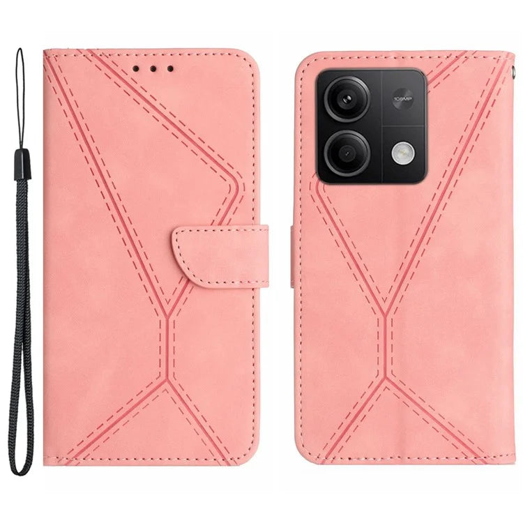 HT05 For Xiaomi Redmi Note 13 Pro 4G / Poco M6 Pro 4G Wallet Case Anti-Drop PU Leather Phone Cover