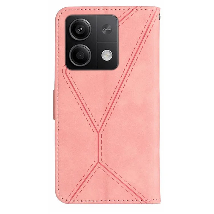 HT05 For Xiaomi Redmi Note 13 Pro 4G / Poco M6 Pro 4G Wallet Case Anti-Drop PU Leather Phone Cover