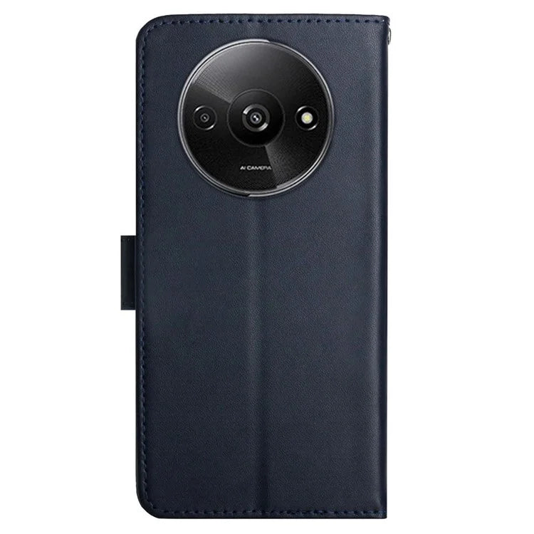 HT02 For Xiaomi Redmi A3 Case Genuine Cow Leather Wallet Phone Cover