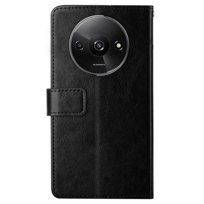 HT01 For Xiaomi Redmi A3 Wallet Phone Case Imprinted PU Leather Phone Cover with Strap