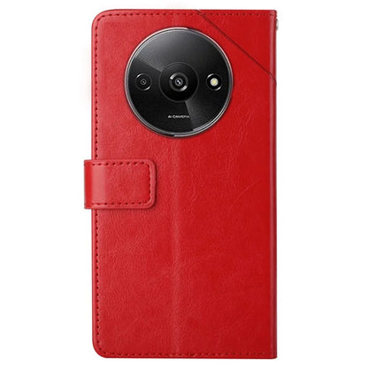 HT01 For Xiaomi Redmi A3 Wallet Phone Case Imprinted PU Leather Phone Cover with Strap
