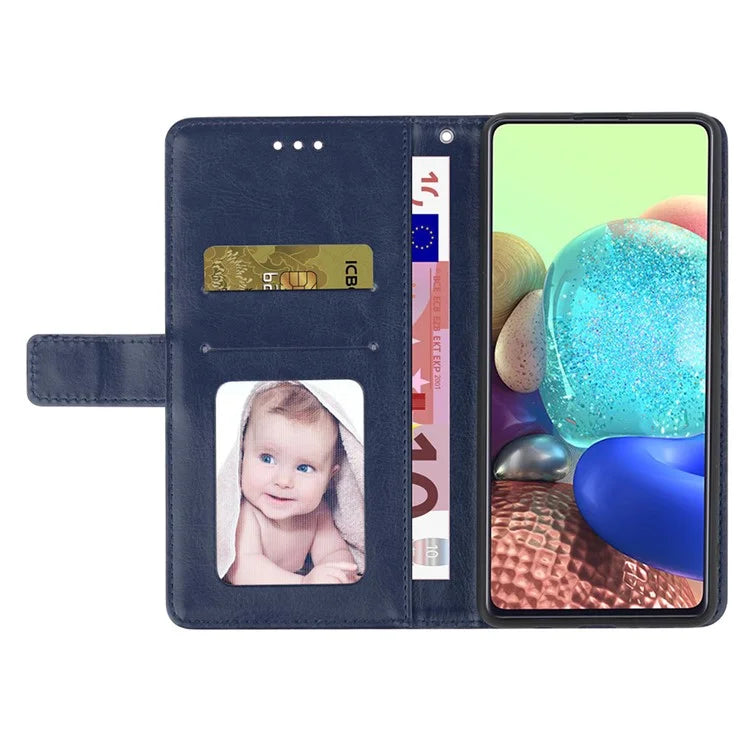 HT01 For Xiaomi Redmi A3 Wallet Phone Case Imprinted PU Leather Phone Cover with Strap