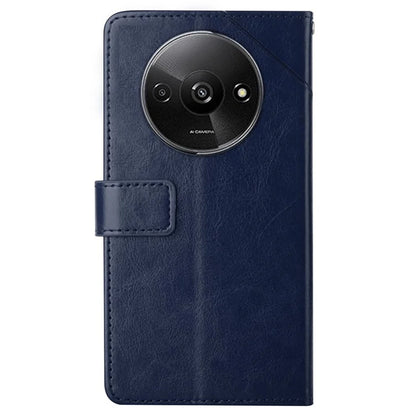 HT01 For Xiaomi Redmi A3 Wallet Phone Case Imprinted PU Leather Phone Cover with Strap