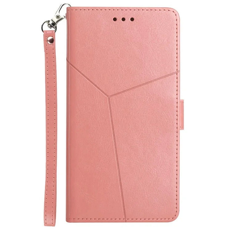 HT01 For Xiaomi Redmi A3 Wallet Phone Case Imprinted PU Leather Phone Cover with Strap