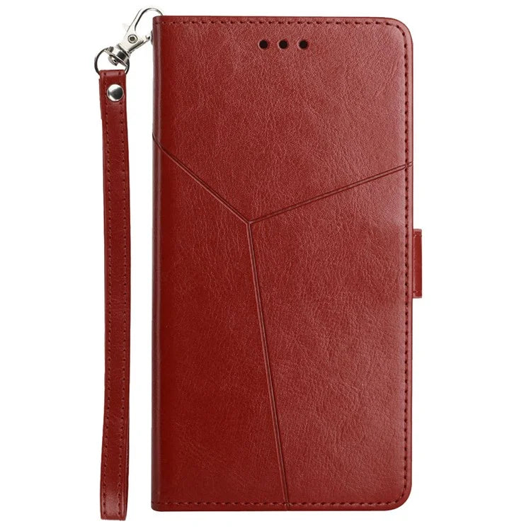 HT01 For Xiaomi Redmi A3 Wallet Phone Case Imprinted PU Leather Phone Cover with Strap