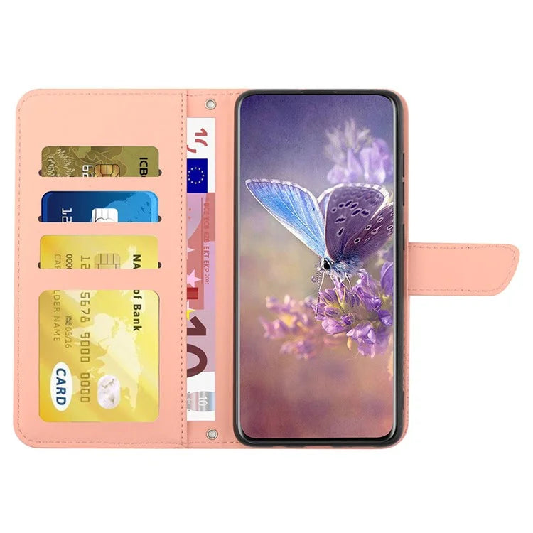 HT03 For Xiaomi Redmi A3 Shockproof Case Imprinted Leather Phone Cover