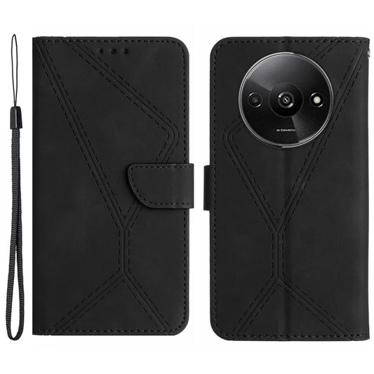 HT05 For Xiaomi Redmi A3 Wallet Phone Case PU Leather Folio Flip Cover