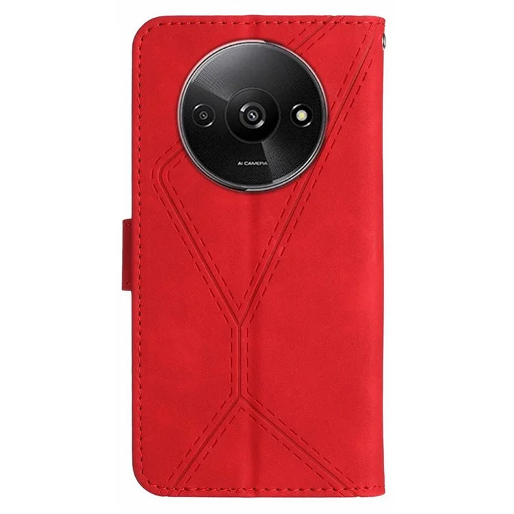 HT05 For Xiaomi Redmi A3 Wallet Phone Case PU Leather Folio Flip Cover