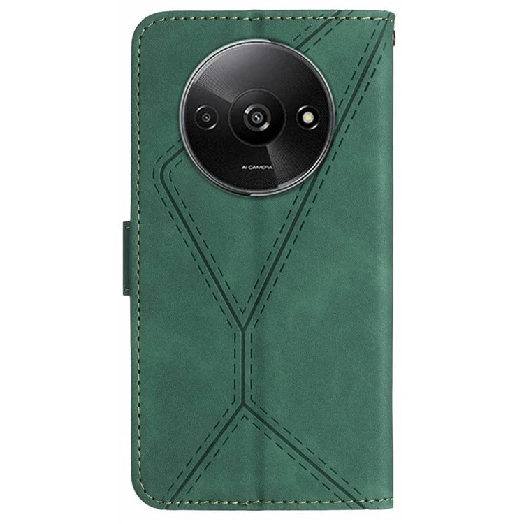 HT05 For Xiaomi Redmi A3 Wallet Phone Case PU Leather Folio Flip Cover