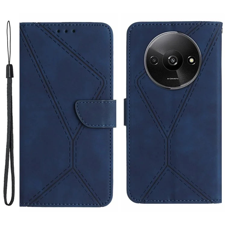HT05 For Xiaomi Redmi A3 Wallet Phone Case PU Leather Folio Flip Cover