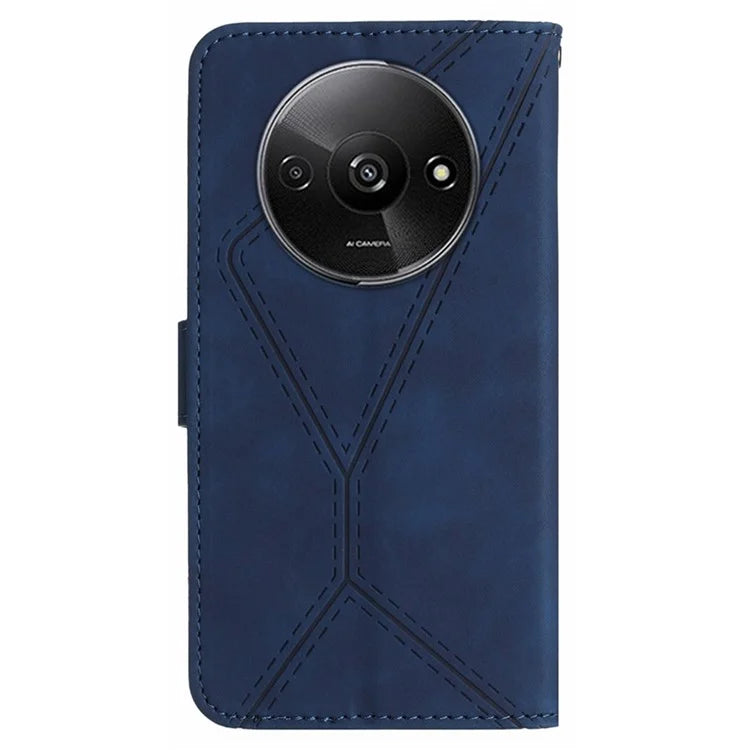 HT05 For Xiaomi Redmi A3 Wallet Phone Case PU Leather Folio Flip Cover