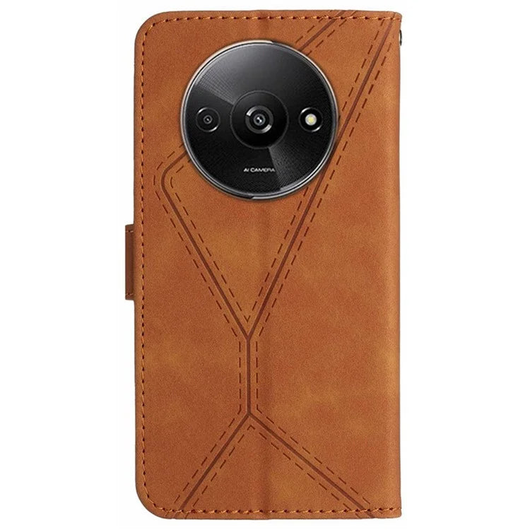 HT05 For Xiaomi Redmi A3 Wallet Phone Case PU Leather Folio Flip Cover