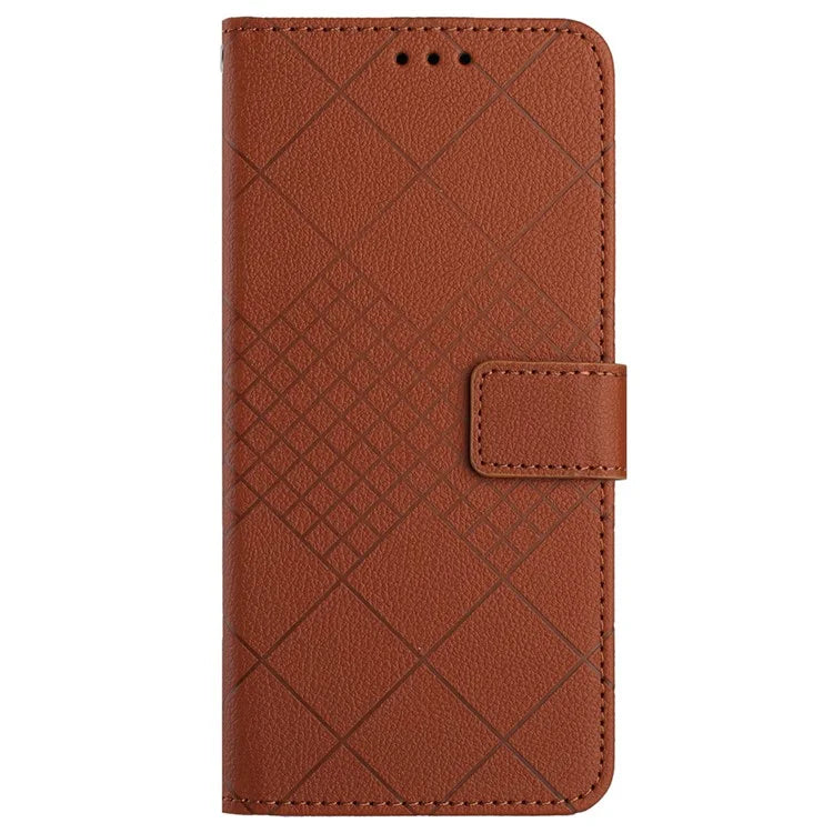 HT06 For Xiaomi Redmi A3 Case Rhombus Pattern PU Leather Folio Phone Cover