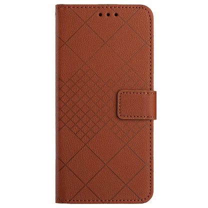 HT06 For Xiaomi Redmi A3 Case Rhombus Pattern PU Leather Folio Phone Cover
