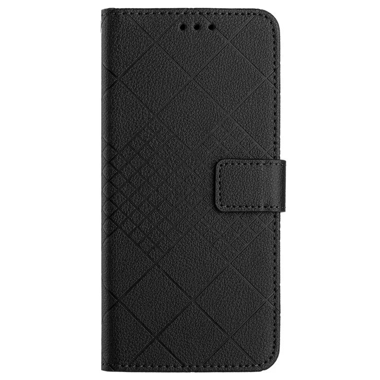 HT06 For Xiaomi Redmi A3 Case Rhombus Pattern PU Leather Folio Phone Cover