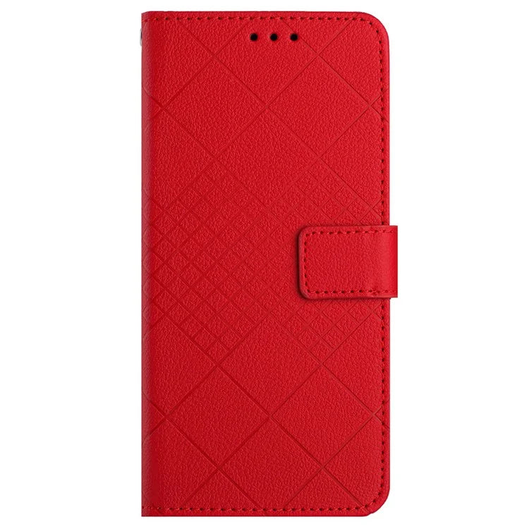 HT06 For Xiaomi Redmi A3 Case Rhombus Pattern PU Leather Folio Phone Cover