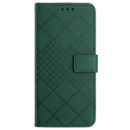 HT06 For Xiaomi Redmi A3 Case Rhombus Pattern PU Leather Folio Phone Cover