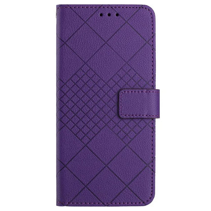 HT06 For Xiaomi Redmi A3 Case Rhombus Pattern PU Leather Folio Phone Cover