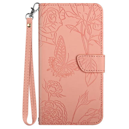 HT03 For Xiaomi Redmi A3 Case Butterfly Flower Leather Flip Phone Cover with Hand Strap