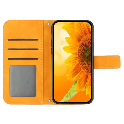 HT04 For Xiaomi Redmi A3 Wallet Case Sunflower Handbag Flip Leather Phone Cover