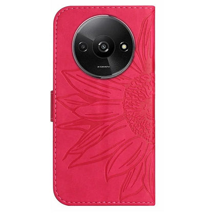 HT04 For Xiaomi Redmi A3 Wallet Case Sunflower Handbag Flip Leather Phone Cover