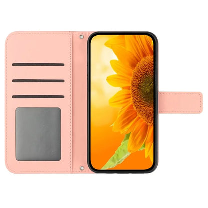 HT04 For Xiaomi 14 Ultra Case Sunflower Pattern Skin-touch Leather Phone Wallet Cover