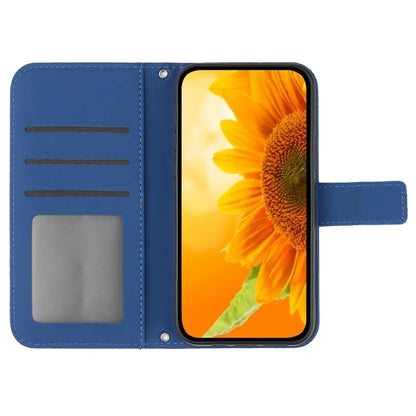 HT04 For Xiaomi 14 Ultra Case Sunflower Pattern Skin-touch Leather Phone Wallet Cover